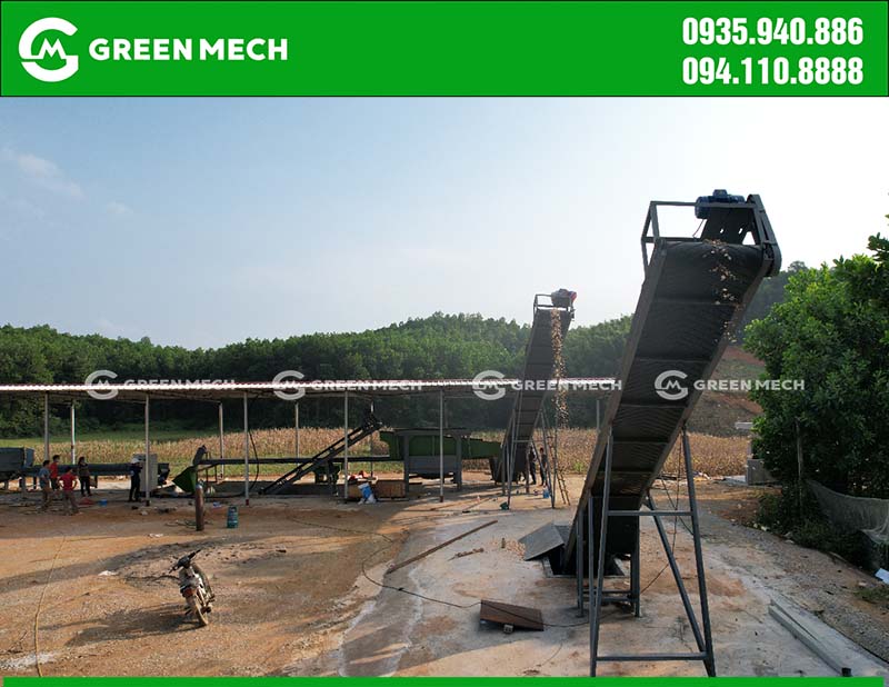 Dây chuyền băm dăm gỗ xuất khẩu tại Bắc Giang