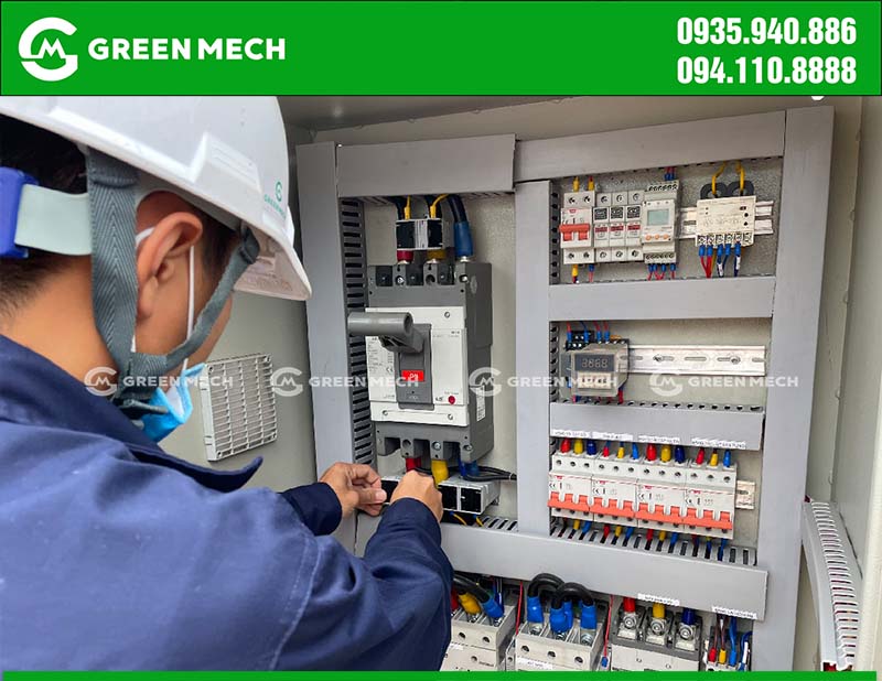 Tủ điện dây chuyền băm dăm gỗ xuất khẩu