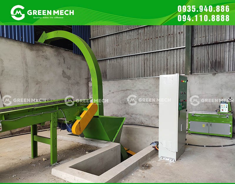 Lắp đặt máy băm gỗ 10 tấn đến Tây Ninh