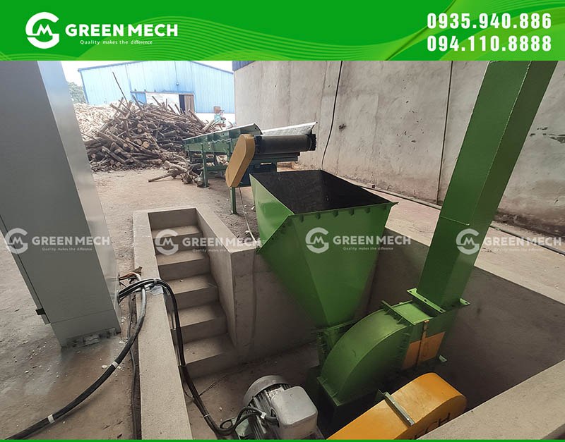 Lắp đặt máy băm gỗ 10 tấn đến Tây Ninh