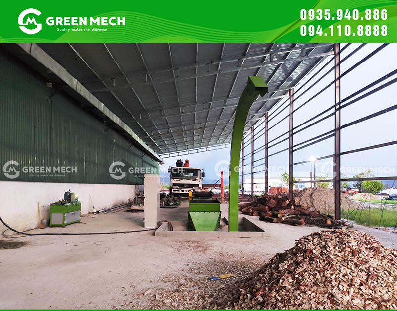 Lắp đặt máy băm gỗ 10 tấn tại Đắk Lắk