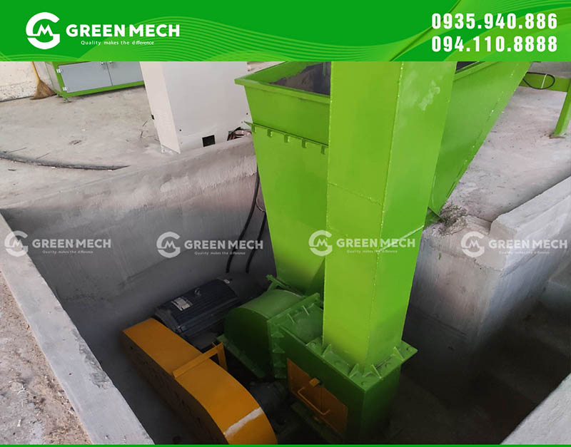 Thân máy băm gỗ chắc chắn