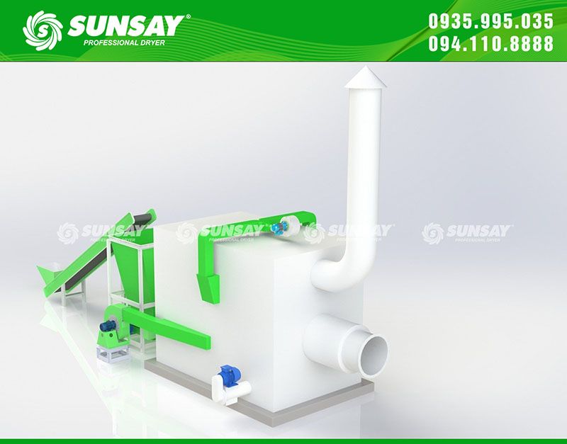 Lò đốt dăm gỗ tự động được thiết kế để tiết kiệm năng lượng
