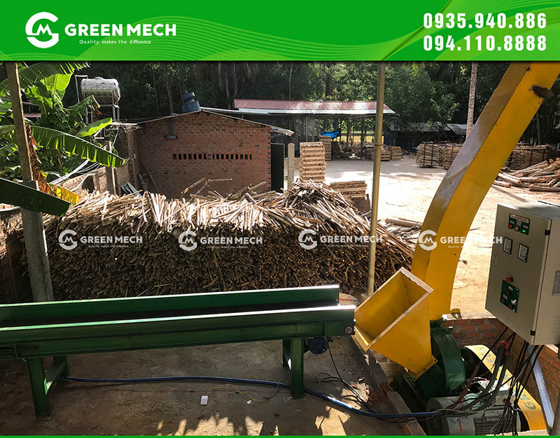 Máy băm gỗ 5 tấn GREEN MECH